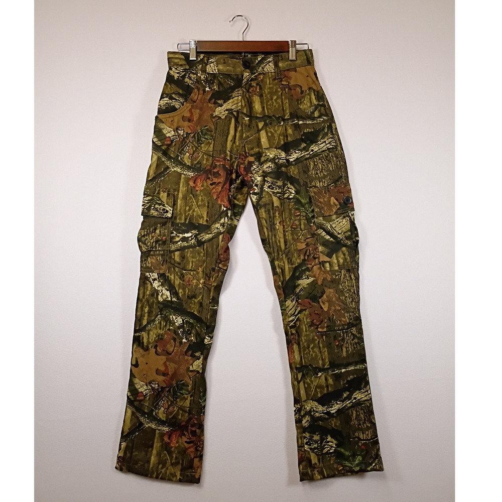 Gorpcore Realtree by Staghorn Creek Mens 28 Green Camo Break-Up Infinity Cargoes